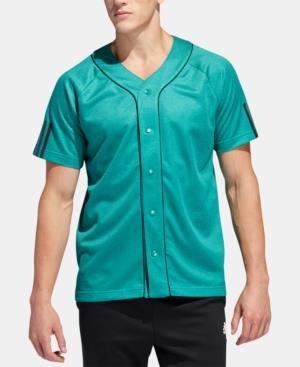 Adidas Men's Baseball Activewear Jersey Green Size LargeY