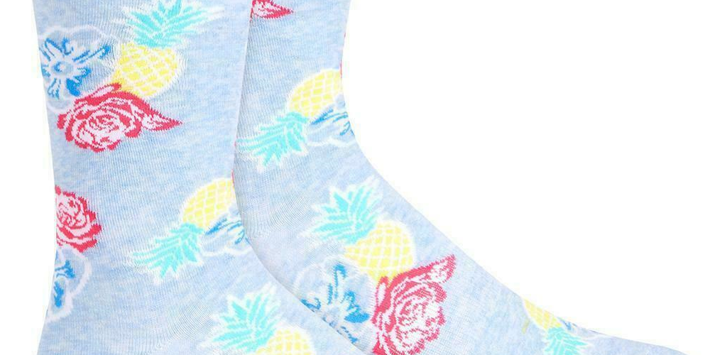 Bar III Men S Floral Socks Blue Size 10-13