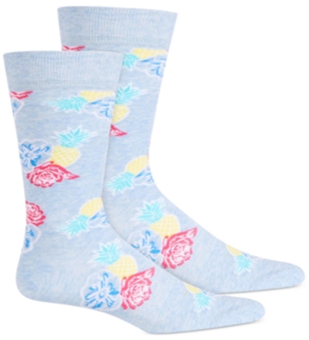 Bar III Men S Floral Socks Blue Size 10-13