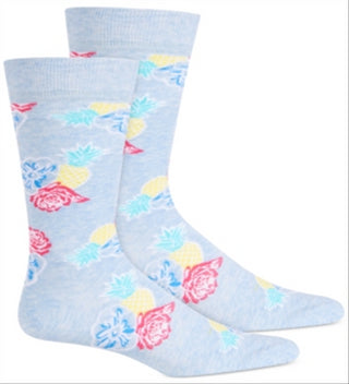 Bar III Men S Floral Socks Blue Size 10-13