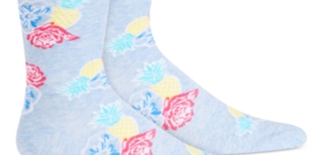 Bar III Men S Floral Socks Blue Size 10-13