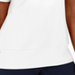 Karen Scott Women's  Button-Hem Scoop-Neck Cotton Top  - Bright White White Size XS