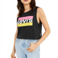 Levi's Women's Graphic Crop Tank Black Size Medium