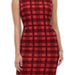 Tommy Hilfiger Women's Velvet Plaid Scuba Dress Red Size 2 Petite