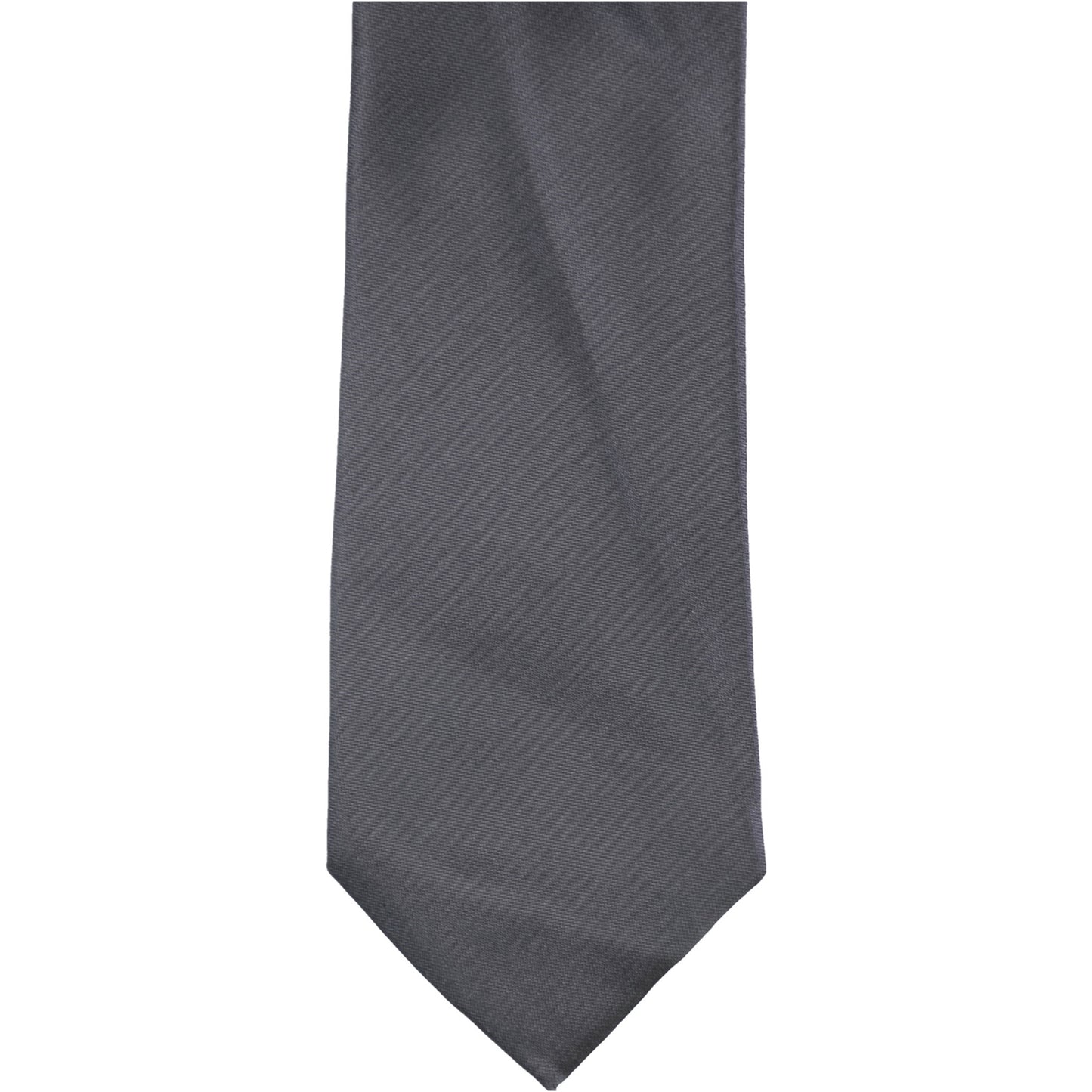 Alfani Mens Solid Silk Self-tied Necktie -  Black One Size
