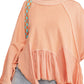 Free People Women's Duster Pullover Sweater Orange Size X-Small