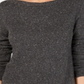 Karen Scott Women's Curved Hem Tunic Sweater Black Size Petite S
