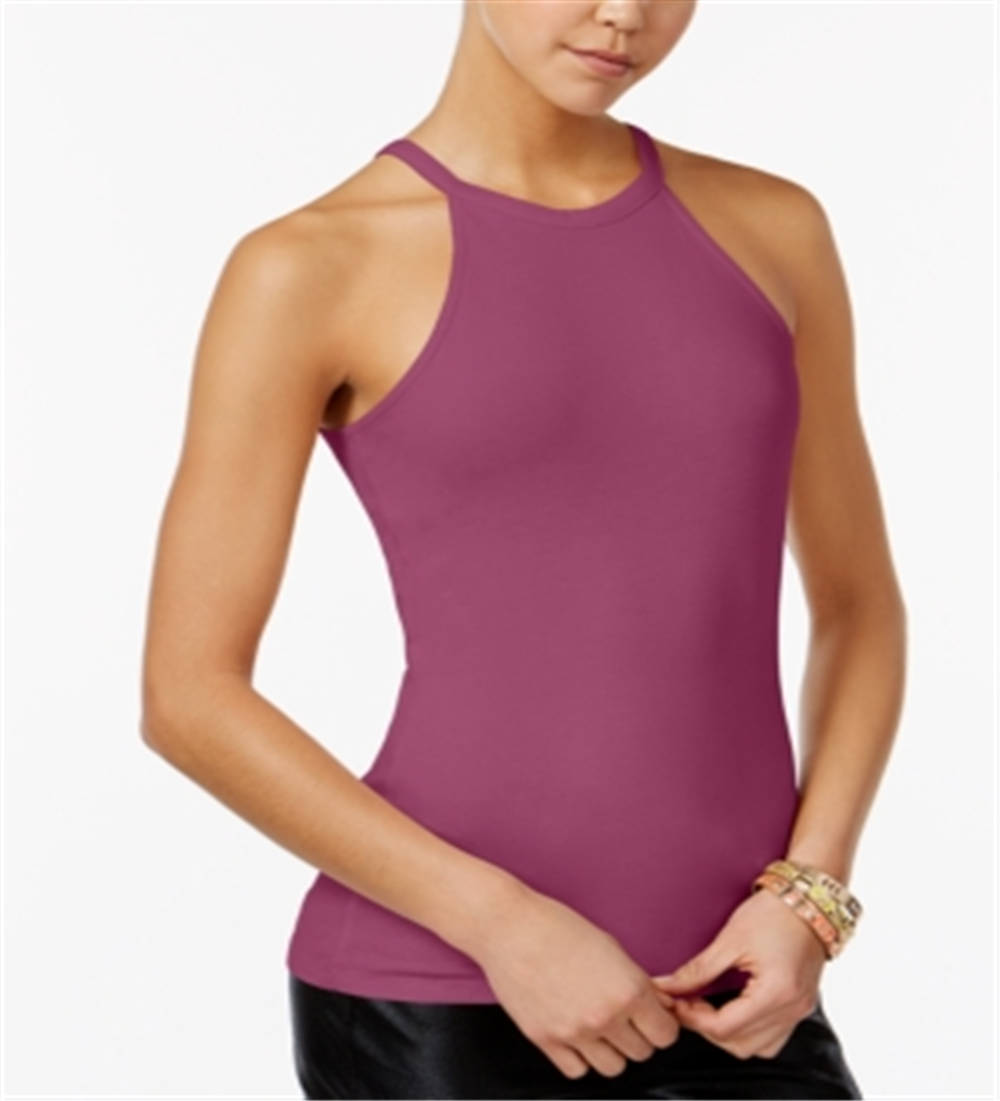 Planet Gold Women Juniors' Racerback Tank Top Windsor Wine Size XL