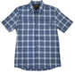 Hi-tec Men's  Plaid Flex Stretch Dri-Tec Short Sleeve Button-Down Shirt Blue Size Small