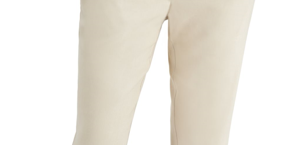 Adidas Women's Pleat Front Slim Leg Ankle Pants Beige Size X-Large
