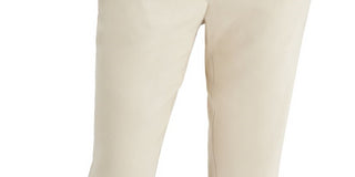 Adidas Women's Pleat Front Slim Leg Ankle Pants Beige Size X-Large