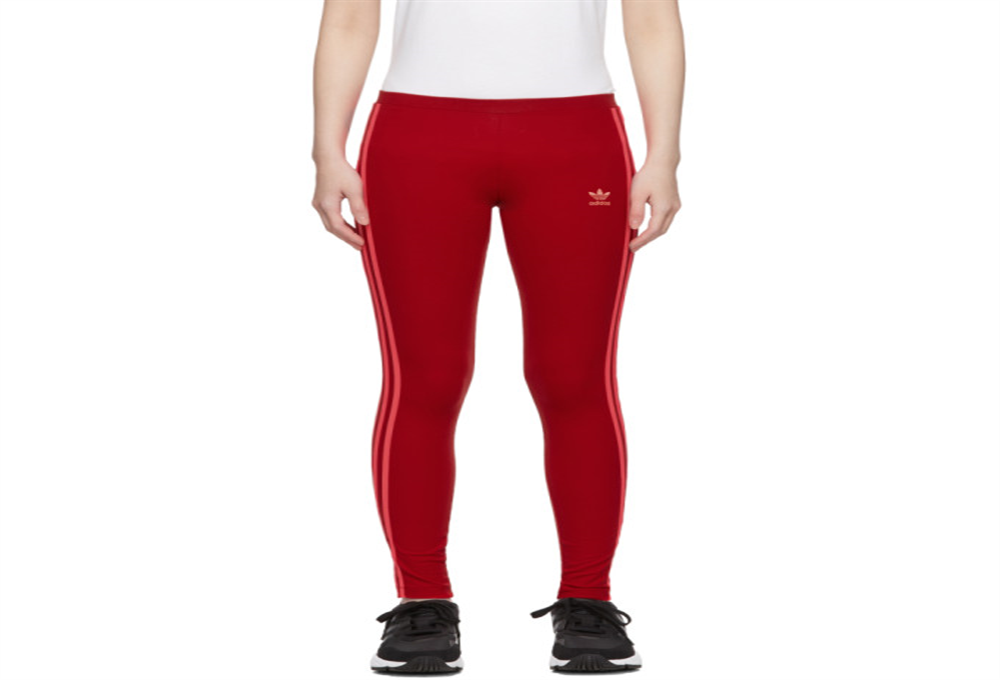 Adidas Women's 3 Stripe Tights Jimmy Jazz Red Size XS