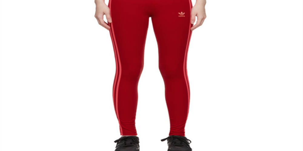 Adidas Women's 3 Stripe Tights Jimmy Jazz Red Size XS