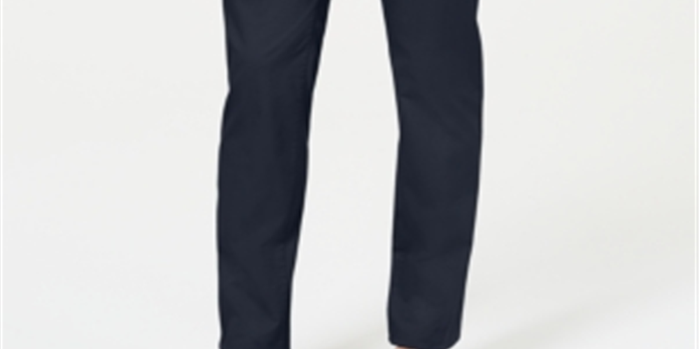 Calvin Klein Men's Refined Stretch Slim Fit Chinos Navy Blue Size 29X30