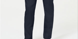 Calvin Klein Men's Refined Stretch Slim Fit Chinos Navy Blue Size 29X30