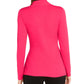 Adidas Women's Knit Long Sleeve Wrap Top Red Size Small