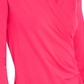 Adidas Women's Knit Long Sleeve Wrap Top Red Size Small