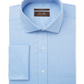 Tasso Elba Men's Classic-Fit Twill French Cuff Dress Shirt Blue Size 32-33