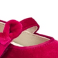 First Impressions Baby Girls Velvet Bow Shoes  - Cardinal Red Red Size 3