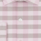 Reaction Kenneth Cole Men's Buffalo Checkls Slim Fit Spread Collar Shirt Pink Size XL