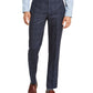 Calvin Klein Men's Windowpane Plaid Work Pants Blue Size 36X32