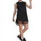 Adidas Women's Sport ID Long Mesh Dress Black Size X-Small