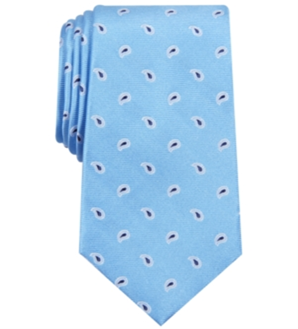 Club Room Men's Vernon Pine Silk Blend Business Neck Tie Blue One Size