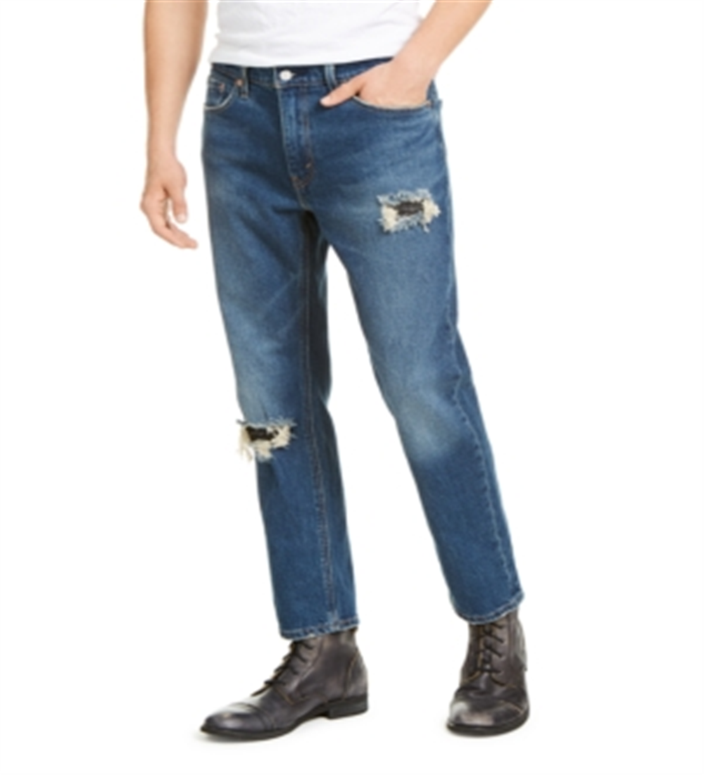 Levi's Men's Stretch Tapered Denim Jeans Blue Size 42X30