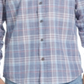Weatherproof Vintage Men's Regular Fit End on End Plaid Shirt Blue Size XXX-Large