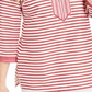 Charter Club Women's Embroidered Striped Linen Blend Tunic Red Size Large