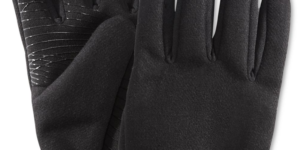 UR Powered Men's Wool Blend Grippy Palm Winter Gloves Black Size  M