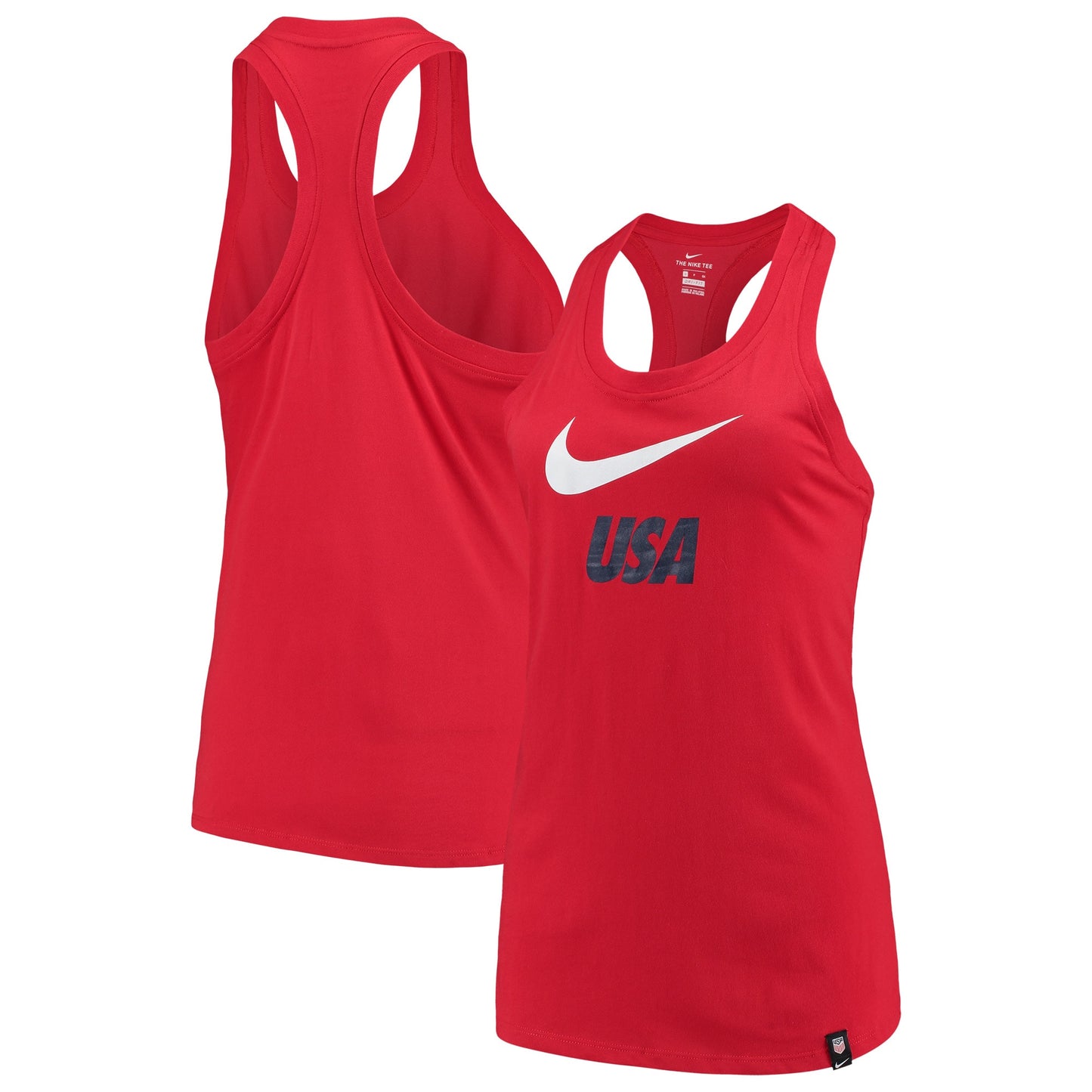Nike Women's Racerback Performance Tank Top Red Size Medium