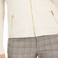 Charter Club Women's Zip Front Quilted Sweater White Size Petite XL
