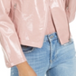 Bar III Women's Faux Leather Moto Jacket Pink Size X-Large