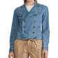 Ralph Lauren Women's Zippered Denim Jacket Blue Size 4