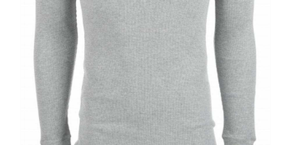 Alfani Mens Underwear Big & Tall Long Sleeve Crewneck Thermal Gray Size 2XL