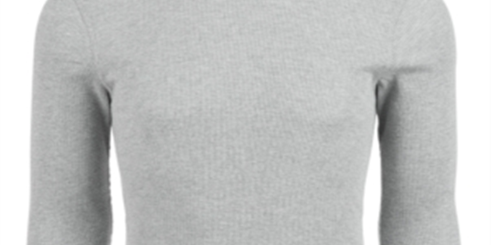 Alfani Mens Underwear Big & Tall Long Sleeve Crewneck Thermal Gray Size 2XL