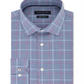 Tommy Hilfiger Men's Slim-Fit Performance Stretch Check Dress Shirt Blue Size 16X32-33