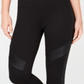 INC Women's Snake Embossed Applique Leggings Black Size XS