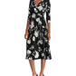 Ralph Lauren Women's  Belted Floral 3/4 Sleeve V Neck Below the Knee Wrap Dress Dress Size 0P