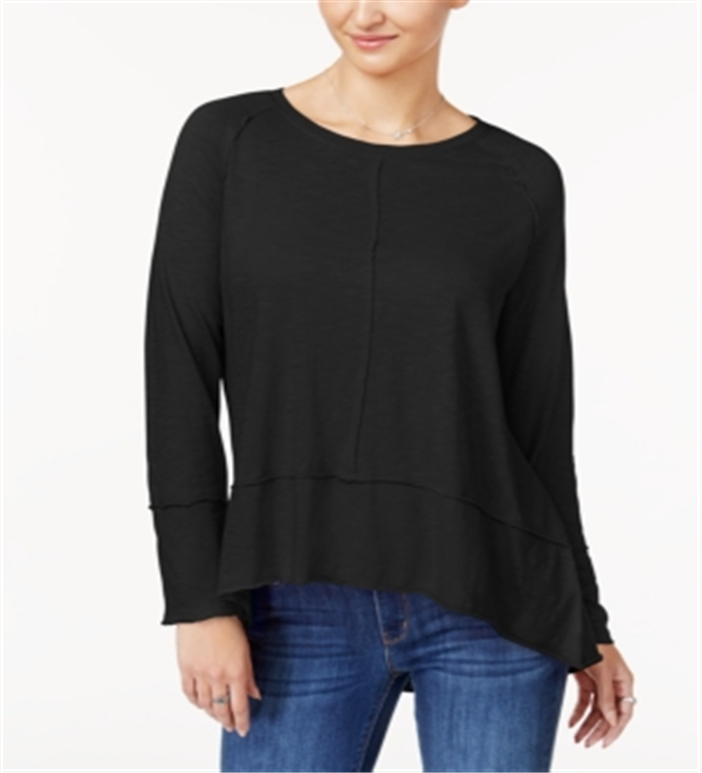 Style & Co Women's SeaHigh Low Top Black Size -Petite S