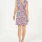 Connected Women's Floral SeaFit & Flare Dress Navy Size 10 P
