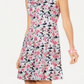 Connected Women's Floral SeaFit & Flare Dress Navy Size 10 P