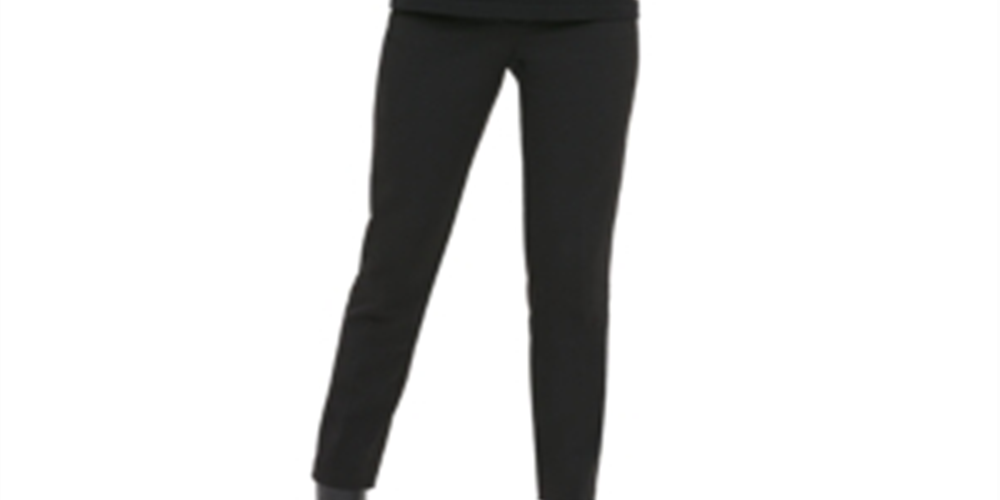 Calvin Klein Women's Eyelet Long Sleeve Jewel Neck Top Black Size X-Small