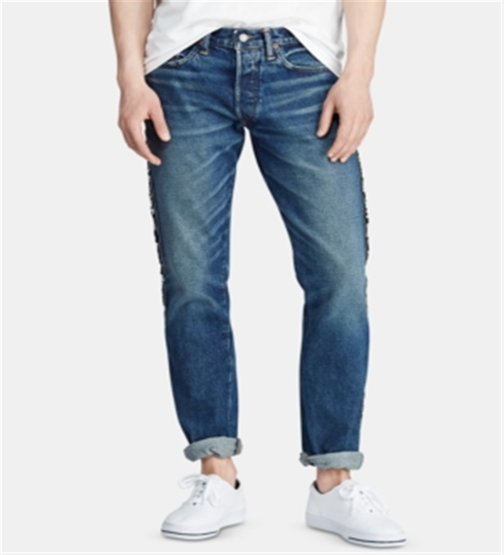Polo Ralph Lauren Men's Sport Varick Slim-Straight Jeans Blue Size 33X32