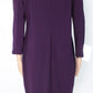 Lauren Ralph Lauren Women's Petite Snapped-Shoulder Jersey Dress Raisin Purple Size 12 P