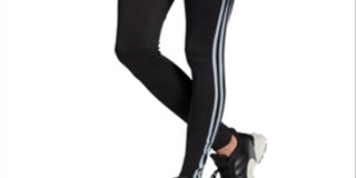 Adidas Women's Design 2 Move 3 Stripe High Rise Leggings Black Size XX-Small