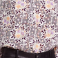 Rebecca Taylor Womens Purple Textured Floral Long Sleeve Mandarin Collar Wear to Work Blouse 10
