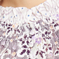 Rebecca Taylor Womens Purple Textured Floral Long Sleeve Mandarin Collar Wear to Work Blouse 10