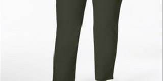Charter Club Women's Plus Cambridge Tummy Control Pull on Pants Green Size 24W